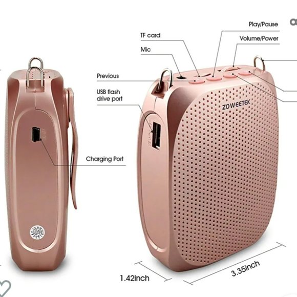 ZOWEETEK Portable Voice Amplifier Microphone Headset for Speakers - Picture 4 of 11